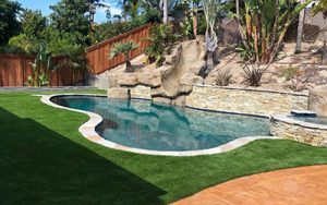 Vegas Artificial Grass pool installation